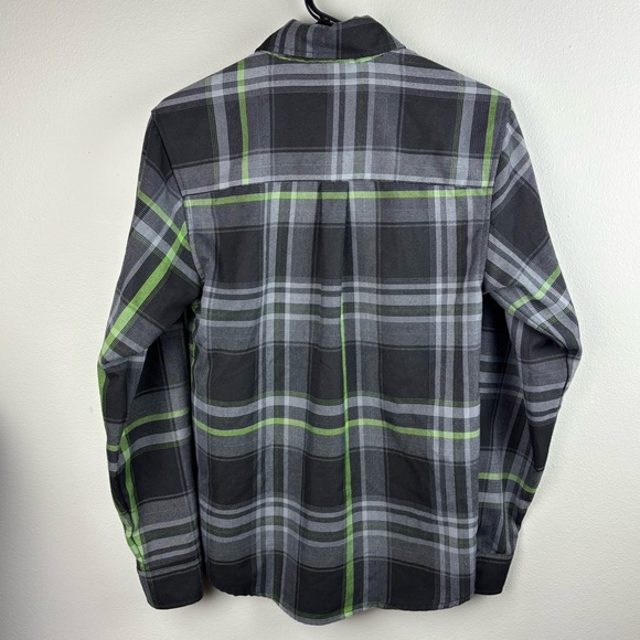 Dixxon Sublime Flannel Shirt Men's Extra Small XS Button Front Long Sleeve Plaid - Picture 4 of 5